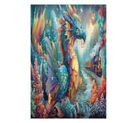 Dragon 1000 Piece Jigsaw Puzzle for Adults Science Fiction Meditation Aid Mindful Practice Detailed Design for Yoga Enthusiasts 1000 PCS