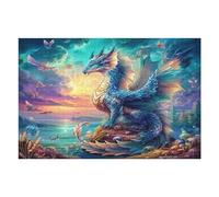 Dragon 1000 Piece Premium Jigsaw Puzzle Science Fiction Adult Jigsaws Brain Training Hobby Home Decor Winter Gift Unique Shaped Eco Friendly Material 1000 PCS