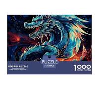 Dragon-1000 Piece 。 Puzzles Age 14+ for Adults - Colourful,Fun,Challenging And Brainteasing Adults 。 Puzzle - 100 Percent Recycled Cardboard - 1000pcs -38x26cm/1000pcs