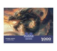 Dragon-1000 Piece 。 Puzzles Age 14+ for Adults - Colourful,Fun,Challenging And Brainteasing Adults 。 Puzzle - 100 Percent Recycled Cardboard - 1000pcs -70x50cm/1000pcs
