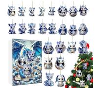 Dragon 2024, Baby Dragon Christmas 2024, Toy with 2D Dragon Baby Dolls Christmas Pendant, Adult 2024 for Kids Adults