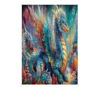 Dragon 300 Pc Classic Jigsaw Puzzle Science Fiction Puzzle for Adults Hard Challenging Hobby Home Decor Poster Sturdy Creativity & Gift Giving 300 PCS