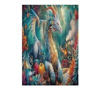 Dragon 300-piece Jigsaw Puzzle Bundle Science Fiction Family Puzzle Lovers Brain Training Mindful Activity Spring Gift Durable Cardboard 300 PCS