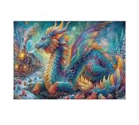 Dragon 300-piece Jigsaw Puzzle Bundle Science Fiction Family Puzzle Lovers Brain Training Mindful Activity Spring Paperboard Creativity & Gift Giving 300 PCS