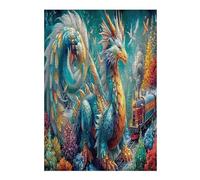 Dragon 300 Piece Jigsaw Puzzle for Adults Science Fiction Meditation Aid Mindful Practice Detailed Design for Yoga Enthusiasts 300 PCS