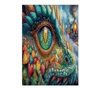 Dragon 300 Piece Jigsaw Puzzle for Adults Science Fiction Meditation Aid Mindful Practice Detailed Design for Yoga Enthusiasts 300 PCS