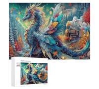 Dragon 300Pc Jigsaw Puzzles Adults Kids Science Fiction Jigsaws Weekend Parent Child Activity After Work Stress Relief Vibrant Gift Home Decor 300 PCS