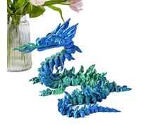 Dragon 3D Printed - Flexible Movement Articulated Toy | Flexible Fire Dragon Sensory Fidget Toy for Tabletop Display Room Party Christmas Easter Birthday Decor