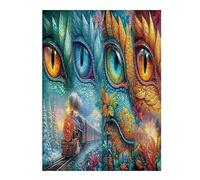 Dragon 500-piece Jigsaw Puzzle Bundle Science Fiction Family Puzzle Lovers Brain Training Mindful Activity Spring Gift Durable Cardboard 500 PCS