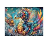 Dragon 500 Piece Jigsaw Puzzle for Adults Science Fiction Rainy Day Activity Mindful Relaxation Precision Cut Pieces Unique Gift Wall Art Decor 500 PCS