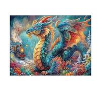 Dragon 500 Piece Jigsaw Puzzle for Adults Science Fiction Rainy Day Activity Mindful Relaxation Precision Cut Pieces Unique Gift Wall Art Decor 500 PCS