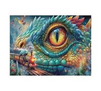Dragon 500 Piece Premium Jigsaw Puzzle Science Fiction Adult Jigsaws Brain Training Hobby Home Decor Winter Gift Unique Shaped Recycled Cardboard 500 PCS