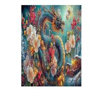 Dragon 500 Pieces Set Classic Jigsaw Puzzle Science Fiction Teen Fans 14-18 Yrs Logic Skill Leisure Adventure Valentines Gift Eco-friendly Recycled Cardboard 500 PCS