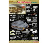 Dragon Models Tiger I Mid-Production Kit with Zimmerit (1/35 Scale)
