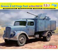 Dragon 6828 - 1/35 WWII German 3T 4X2 Cargo Truck Opel Blitz W/2CM Flak 38 - New