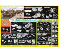 Dragon 6971 - 1/35 Sd.Kfz.7 8t Halftr. Late Prod. 88mm FlaK - New
