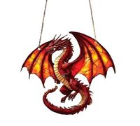 Dragon - Acrylic Dragon Ornaments Pendant | Spotted Dragon Ornament for Christmas Tree | Fantasy Lovers Collection | Christmas Dragon Accessories | Exquisite Decoration for Living Room