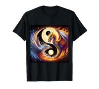 Dragon Aesthetic Phoenix Kawaii Yin And Yang T-Shirt