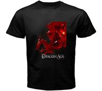 Dragon Age Origins Famous Video Game Men's t-Shirt T-Shirt Graphic Unisex Tee Shirt Black 3XL