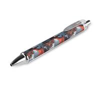 Dragon And Castle Smooth Retractable Ballpoint Pens Personalized Rolling Ball Pen Black Ink Office Supplies for Men Women 1 PCS