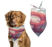 Dragon and Cloud Spring Summer Dog Bandanas Soft, Dog Scarf Washable Triangle, Pet Bandana Cute Outdoor Accessories for Small Dogs Cat Pet