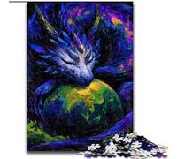 Dragon And Earth Puzzles for Adults Teens 1000pc Puzzle, Learning Educational Toys Family Games with Matching Poster And Trivia Sheet (26x38cm)
