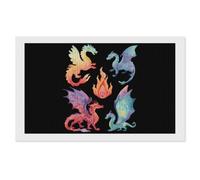 Dragon and Fire Rainbow Round Diamond Art Painting Kits
