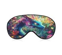 Dragon and Flower Sleep Mask Soft Eye Mask Eye Cover Eyeshade Blindfold with Adjustable Strap