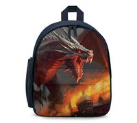 Dragon And Human War Cute Backpack Small Daily Daypack Travel Shoulder Bag with Adjustable Strap Funny Graphic