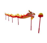 Dragon and Lion Dance Performance Props, Various Festival and New Year Group Performances and Parades(Yellow,10ft)