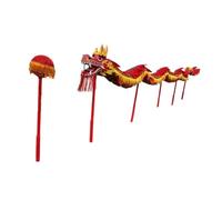 Dragon and Lion Dance Performance Props, Various Festival and New Year Group Performances and Parades(Red,33ft)