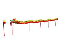 Dragon and Lion Dance Performance Props, Various Festival and New Year Group Performances and Parades(Green,26ft)