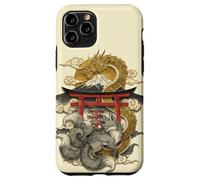 Dragon and Nine Tailed Fox Japanese Mythology Art Print Case for iPhone 11 Pro