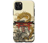 Dragon and Nine Tailed Fox Japanese Mythology Art Print Case for iPhone 11 Pro Max