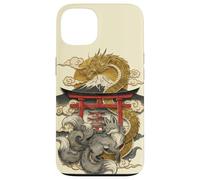 Dragon and Nine Tailed Fox Japanese Mythology Art Print Case for iPhone 13