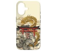 Dragon and Nine Tailed Fox Japanese Mythology Art Print Case for iPhone 17
