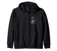 Dragon and Skull Zip Hoodie