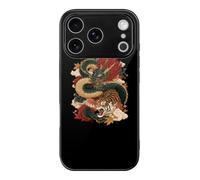 Dragon And Tiger Glass Case Compatible for IPhone17 Series | Shockproof Phone Cover,Glass Phone Case Compatible for iPhone 17/Air/Pro/Pro Max