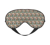 Dragon and Tiger Printing Versatile Sleep Eye Cover Soft Eye Mask Reversible for Meditation & Travel Eye Mask Unisex