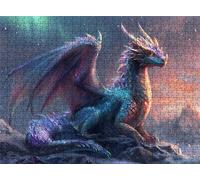 Dragon Animal Puzzle - 3000 Piece Jigsaw Puzzles for Adults - The Back Features Printed Letter Guides - The Pieces fit Together Snugly - Wooden Puzzles for Adults - Gifts Man 48.0 X 31.9 Inch s7h-849