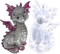 Dragon Animal Silicone Molds,Dragon Shaped Candle Chocolate Mold, Kitchen Baking Soap Mold Epoxy Resin Molds DIY Resin Casting for Wall Hanging Door Desktop,Cabinets Gifts Home
