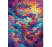 Dragon Animals Jigsaw Puzzle 4000 Piece, Puzzles for Adults 4000, The Impossible Challenge, Jigsaw Puzzle Games Classic Educational, Wooden Puzzles, for Home Wall Decoration Gift FNKL1-651