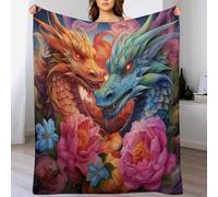 Dragon Anti Pilling Throw Blanket Cozy Durable Throws for Office Couch Cinema Bedroom Decor Bed Blankets 130×150cm
