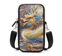 Dragon Art Cell Phone Bag with Detachable Strap, Aesthetic Mini Sling Bag Small Crossbody Bag for Phone