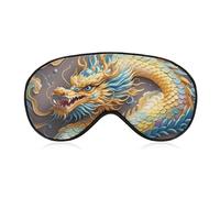 Dragon Art Eye Mask for Women & Men, Breathable & Adjustable Eye Cover, Ultra Soft Sleep Mask, Lightweight Travel Blindfold for Airplane, Nap, Night Sleeping