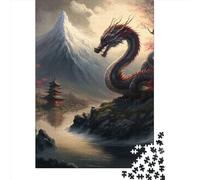Dragon Asian 3 Wooden Jigsaw Puzzles for Adults 1000 Piece Puzzles Rectangular Puzzle Gifts And Home Decor And Family Game 1000pcs (75x50cm)