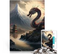 Dragon Asian1000 Piece Jigsaw Puzzles for teenagers Stress Reliever Staycation Kill time Parent-child interaction 38x26cm