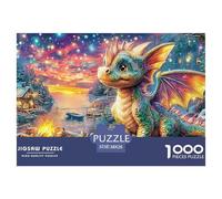 Dragon at Dawn 1000 Piece Adults Puzzle Kids Age Games Puzzle Game Difficult Impossible Challenging & Brainteasing 38x26cm/1000pcs
