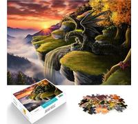 Dragon at SunsetPuzzles for teenagers 1000 Piece for Educational Game Challenge Toy for is ideal as a gift for the whole family 38x26cm