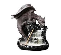 Dragon Backflow Incense Burner | Incense Waterfall, 20 Incense Cones Included | Dragon Diffuser for Aromatherapy, Meditation Dragon Water Fountain for Living Room Bedroom